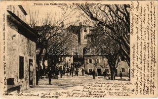 1900 Herceg Novi, Castelnuovo; Thurm / Torre / tower. Verlag von Erminio Mandel (EK)