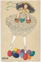 1917 Osterkarte. Wiener Werkstätte No. 552. s: Mela Koehler (EK)

A Wiener Werkstätte egy híres sz...