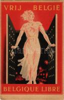 Vrij Belgie. Verkocht ten voordele van het N.W.S.D.F.M. / Belgique Libre / Free Belgium. Anti-Nazi p...
