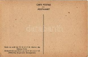 Vrij Belgie. Verkocht ten voordele van het N.W.S.D.F.M. / Belgique Libre / Free Belgium. Anti-Nazi p...