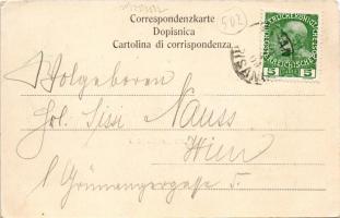 1909 Risan, Risano presso Cattaro (Kotor) / port, street view (EM)