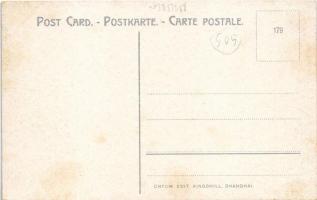 Shanghai, NYK Wharf (Nippon Yusen Kaisha shipping company), steamships, quay. Chrom. Edit. Kingshill...