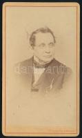cca 1870 Andreas Zelinka (1802-1878) Bécs polgármestere, keményhátú fotó Dr. Székely &amp; Massa...