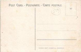 A Chinese Procession passing through a village. Chrom. Edit. Kingshill (Shanghai)