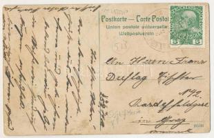 Jinan, Tsinan, Tsinanfu; Hauptstrasse / main street, shops + "K.U.K. KRIEGSMARINE SMS PANTHER&q...