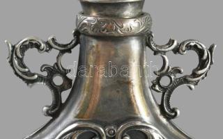 1870 Ezüst (Ag) Szentelt olaj tartó. 1870, orosz, 84 zolotniki jel, m: 14 cm, 133g /// 1870 Silver (...