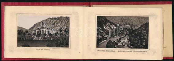 cca 1880 Souvenir de Herkulesbad (Mehadia). Wegweiser für Herkulesbad (Mehadia.) Herkulesbad, : Lepp...