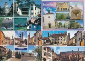 50 db MODERN osztott magyar város képeslap / 50 modern Hungarian multi-view town postcards