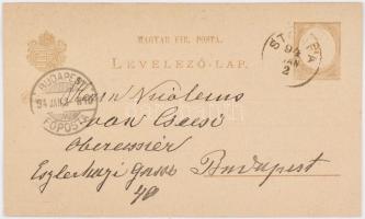 1894 gróf Erdődy Jenny saját kezűleg megírt levelezőlapja, német nyelven