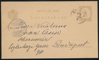 1894 gróf Erdődy Jenny saját kezűleg megírt levelezőlapja, német nyelven