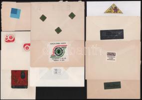 24 db boríték érdekes levélzárókkal az 1970-es 80-as évekből