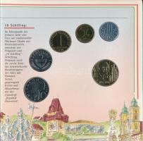 Ausztria 2000. 10gr-20Sch (6xklf) forgalmi sor karton díszlapon T:UNC
Austria 2000. 10 Groschen - 2...