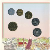 Ausztria 2000. 10gr-20Sch (6xklf) forgalmi sor karton díszlapon T:UNC
Austria 2000. 10 Groschen - 2...
