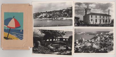 BULGÁRIA - 10 db MODERN város képeslap tokban / BULGARIA - 10 modern town postcards in case