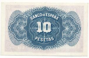 Spanyolország 1935. 10P "C4,124,972" T:XF
Spain 1935. 10 Pesetas "C4,124,972" C...