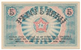 Lettország / Rigai Munkásszervezet 1919. 5R T:AU
Latvia / Riga's Workers Deputies' Soviet...