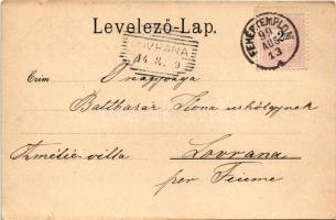 1899 Fehértemplom, Ung. Weisskirchen, Bela Crkva; Vásár utca, Szászkai utca, Stefánia utca. Gustav W...