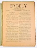 1896 Erdély. Honismertető lap. V. évf. 1-12. sz. Szerk.: Radnóti Dezső. Kolozsvár, 1896, Erdélyrészi...