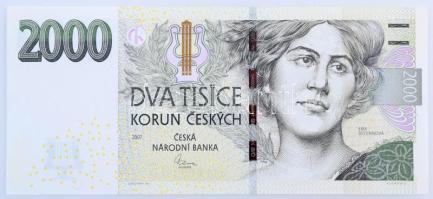 Csehország 2007. 2000K "D68 575185" T:UNC
Czechia 2007. 2000 Korun "D68 575185"...