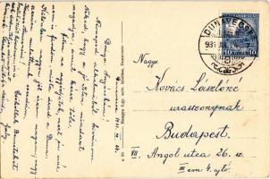 1931 Dunavecse, M. kir. Járásbíróság, Strandfürdő. Hangya szövetkezet kiadása (EK)