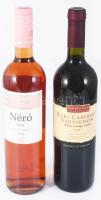 2 üveg bontatlan vörösbor: Nero Rosé 2017 + Hangácsi és Fia Egri Cabernet Savignon 2007