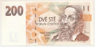 Csehország 1996. 200K "B34 687454" T:UNC
Czechia 1996. 200 Korun "B34 687454" C...