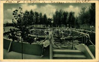 1937 Karcag, Strandfürdő (kis szakadás / small tear)