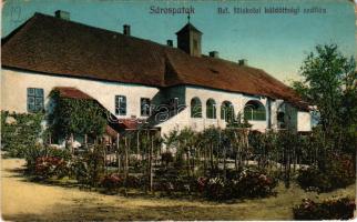 1914 Sárospatak, Református főiskolai küldöttségi szállás. Trócsányi B. kiadása (EM)