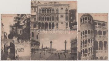 VELENCE - 4 db RÉGI város képeslap vegyes minőségben / VENICE - 4 pre-1945 town-view postcards in mi...