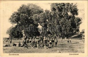 1931 Dunavecse, strand részlet. Hangya szövetkezet kiadása (EK)