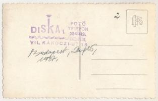 1937 Budapest XII. Németvölgy, Rózsahegyi Kálmán (1873-1961) villája, az erkélyen a színművész és cs...