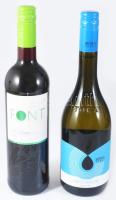 2 üveg bontatlan fehérbor: Font Irsai Olivér 2015 + Béres Tokaj Birtokbor 2023