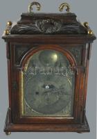 Szekrényóra, (kandallóóra) XVIII. sz. Pozsony, "Anton Widenman Pressburg" órásmester felir...