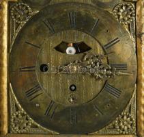 Szekrényóra, (kandallóóra) XVIII. sz. Pozsony, "Anton Widenman Pressburg" órásmester felir...