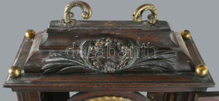 Szekrényóra, (kandallóóra) XVIII. sz. Pozsony, "Anton Widenman Pressburg" órásmester felir...