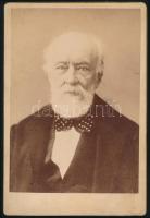 cca 1890 Kossuth Lajos (1802-1894) portréja, keményhátú fotó, 16,5×10,5 cm