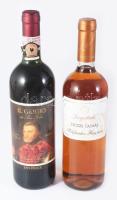 2 üveg bontatlan bor: Dúzsi Tamás Kékfrankos Rosé 2008 + Il Grigio vörösbor