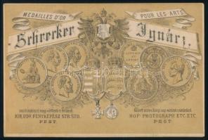 cca 1870 Laborfalvi Róza (1817-1886) színésznő portréja, keményhátú fotó Schrecker Ignác pesti műter...