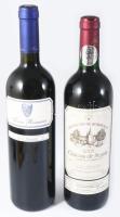 2 üveg bontatlan vörösbor: Grand Vin De Bordeaux Chateau de Seguin 2003 + Terra Romania Cuvée Charle...