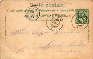 1903 Zug, Zugersee, Schloss Buonas, Baar, Aegeri, Arth, Cham, Walchwil. W. Anderwerth No. 1049. / la...