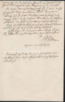 cca 1875 Kertbeny Károly Mária (1824-1882) újságíró, műfordító, könyvész autográf aláírt levele + őt...