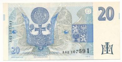 Csehország 1994. 20K "A 62 107591" T:F szép papír
Czech Republic 1994. 20 Korun "A 6...