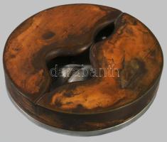 Palotás József (1947-) Vénusz születése. Fém, bronzírozott fém, jelzés nélkül, d: 14 cm, m: 3 cm ///...