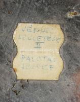 Palotás József (1947-) Vénusz születése. Fém, bronzírozott fém, jelzés nélkül, d: 14 cm, m: 3 cm ///...