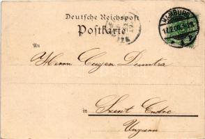 1900 Hamburg-Uhlenhorst, St. Nicolai Kirche, Krieger-Denkmal. Aug. Heinecke / church, view, military...