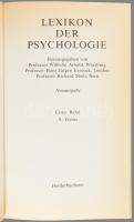 Lexikon der Psychologie. Band 1-3. Hrsg. von Wilhelm Arnold, Hans Jürgen Eysenck, Richard Meili. Fre...