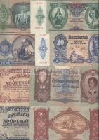 Kis magyar bankjegy tétel, 37db, benne pengő, infla, V.H. köztük nagyon szépek is T:II+,II,III