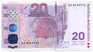 Bulgária 2005. 20L "120 éves a Bolgár Nemzeti Bank", "AA 0145572" T:UNC
Bulgari...