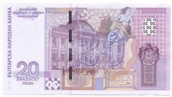 Bulgária 2005. 20L "120 éves a Bolgár Nemzeti Bank", "AA 0145572" T:UNC
Bulgari...