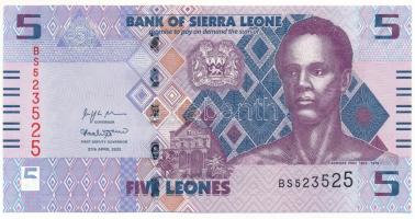 Sierra Leone 2022. 5L "BS523525" T:UNC
Sierra Leone 2022. 5 Leones "BS523525" C...